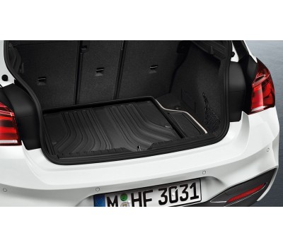 Коврик в багажник черный с серым кантом BMW F20, F21
