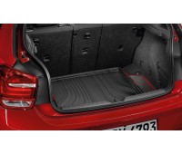 Коврик в багажник черный с красным кантом BMW F20, F21