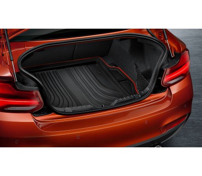 Коврик в багажник черный с красным кантом BMW F22