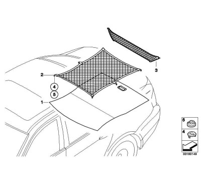 Наполная сетка багажного отделения BMW E93