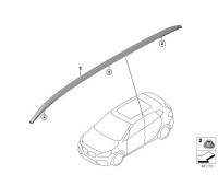 Рейлинг на крышу правый серебристый BMW F46
