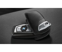 Кожаный футляр для ключа BMW Leather Key Case Basic Version Black