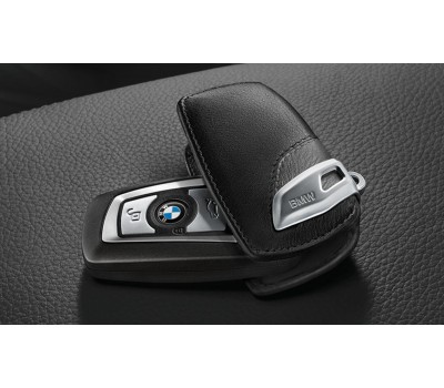 Кожаный футляр для ключа BMW Leather Key Case Basic Version Black