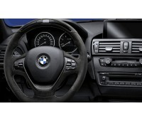 Спортивное рулевое колесо BMW M Performance Race-Display Алькантара с карбоновой вставкой BMW F20, F21, F22, F23, F30, F31, F34, F32, F33, F36