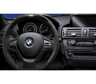 Спортивное рулевое колесо BMW M Performance Race-Display Алькантара с карбоновой вставкой BMW F20, F21, F22, F23, F30, F31, F34, F32, F33, F36