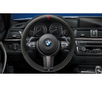Спортивное рулевое колесо BMW M Performance II Aлькантара с карбоновой вставкой BMW F20, F21, F22, F23, F30, F31, F34, F32, F33, F36