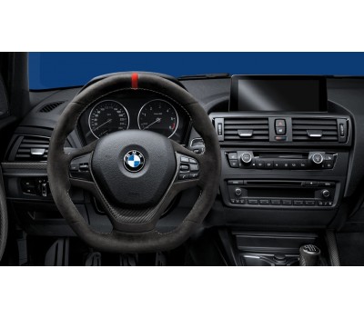 Спортивное рулевое колесо BMW M Performance алькантара с карбоновой вставкой BMW F20, F21, F22, F23, F30, F31, F34, F32, F33, F36