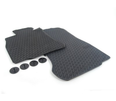 Резиновые коврики передние черные BMW F06, F12, F13