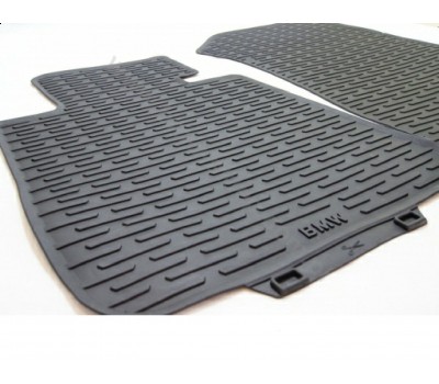 Резиновые коврики передние черные BMW E81, E82, E87, E88