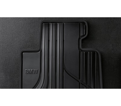 Резиновые коврики передние черные для заднего привода BMW F32, F33, F36, F82, F83