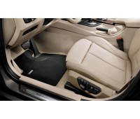 Текстильные коврики передние  черные/бежевый кант BMW F32, F33, F36, F82, F83