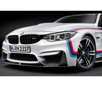 Карбоновый сплиттер для переднего бампера M Performance BMW F80, F82, F83