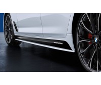 Черная матовая накладка на левый порог M Performance G30
